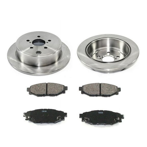 Rear Brake Pad and Rotor Kit - Compatible with 2010 - 2014 Subaru Outback 2.5L H4 2011 2012 2013