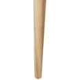 thumbnail image 3 of Pemberly Row Contemporary Leather Bench in Off White and Light Oak, 3 of 7