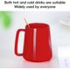 thumbnail image 3 of Taza de café, taza de té de cerámica con asa para papá, hombres y mujeres, estilo único para cualquier cocina, rojo, 3 of 4