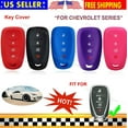 thumbnail image 4 of Silicone Cover Entry Protector Skin Chevrolet Fob Case for Chevy Camaro Car Key (purple and blue), 4 of 4