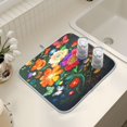 thumbnail image 7 of Ryvnso Art Flowers Butterfly Dish Drying Mat for Kitchen Countertop 18x24 Large Dish Pad Drainer Rack Dish Sink Mats, 7 of 7