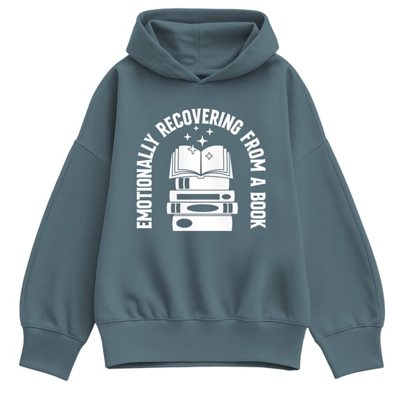 Instant Message - Emotionally Recovering From Book - Women's Oversized Fleece Hoodie Sweatshirt
