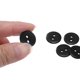 thumbnail image 4 of Uxcell 200Pcs Botón de costura 0.59" 2 agujeros de resina botones redondos de repuesto, negro, 4 of 5