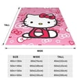 thumbnail image 2 of Hello Kitty Blanket Kawaii Cat Throw Blanket for Girls Kids, Super Soft Fleece Warm Cozy Plush Gifts Blankets for Couch Sofa Bed, 2 of 7