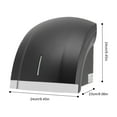 thumbnail image 2 of Miumaeov Automatic Electric Hand Dryer Commercial 1800W High Speed Hand Dryers for Home Bathroom Black, 2 of 20