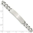 thumbnail image 3 of Sterling Silver 8Inch Engraveable Antiqued Curb Link Id Bracelet (8 X 7) Made In India qid120-8, 3 of 5