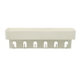 thumbnail image 2 of Cesta de ducha con 6 ganchos, organizador de baño para colgar toallas y cepillos. Blanco, 2 of 9
