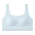 thumbnail image 2 of LRen Bras for Girls Stretchable Training Bras Girls Wireless Camisole Solid Color Lightly Padding Yoga Crop Tops for, 2 of 3