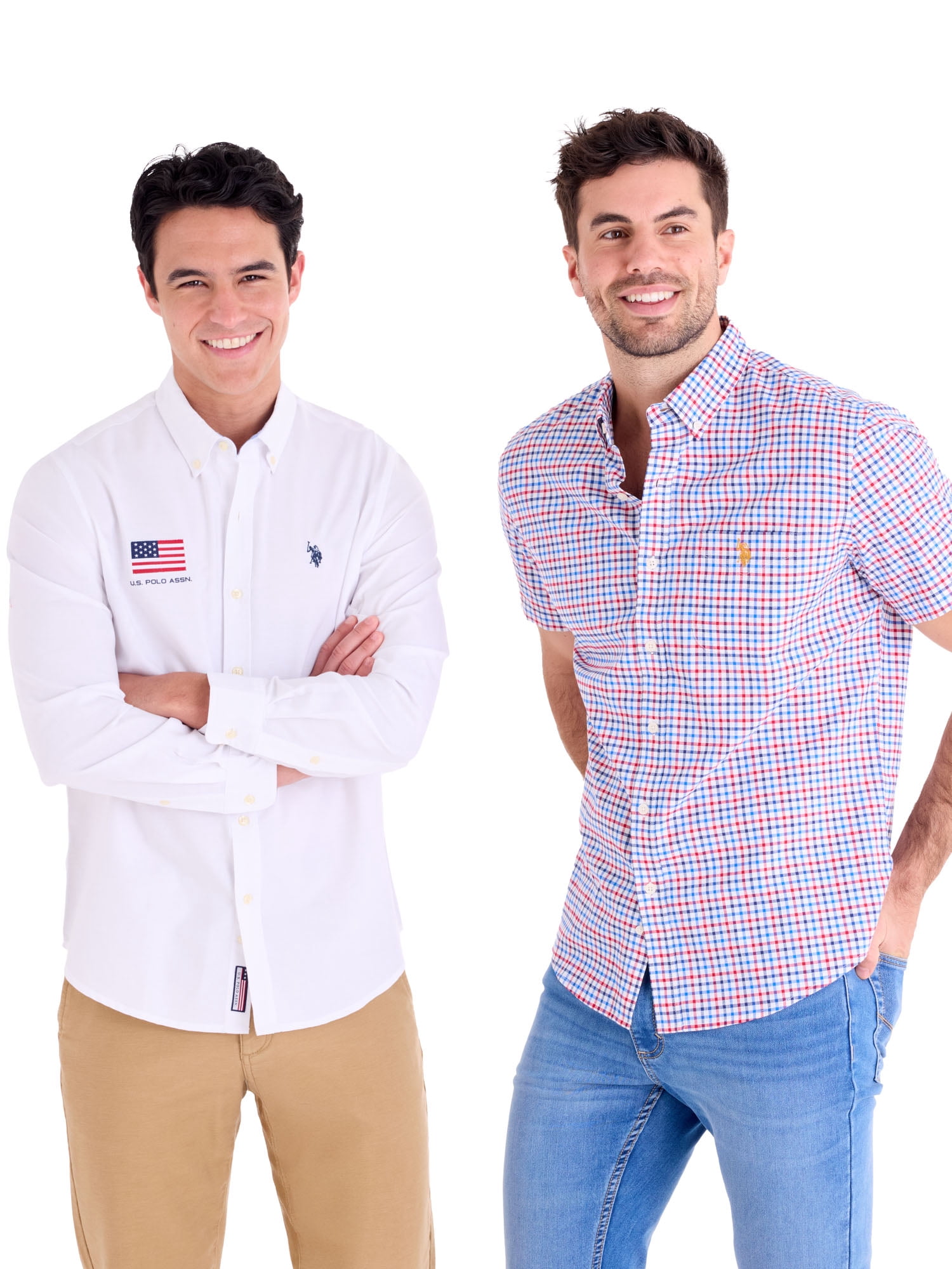 U.S. Polo Assn. Men's Long Sleeve Americana Oxford Shirt
