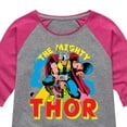 thumbnail image 3 of Marvel Thor - The Mighty - Toddler and Youth Girls Shirt Tail Raglan, 3 of 5