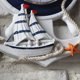 thumbnail image 5 of Anchor Clock Beach Sea Theme Náutica Ship Wheel Timone volante Decoración Wall Hanging Decoration HOMEMAXS MX1961021, 5 of 6