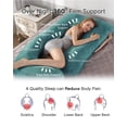 thumbnail image 2 of Almohada para Embarazo ALLOPERA 145 cm Cuerpo Completo con Funda de Terciopelo, 2 of 8