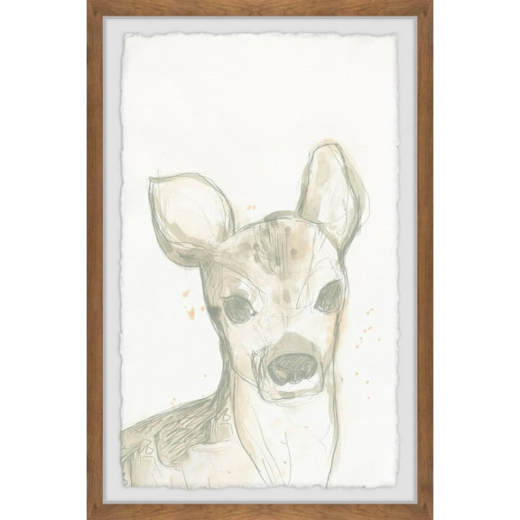 Marmont Hill Deer Cameo I Framed Wall Art