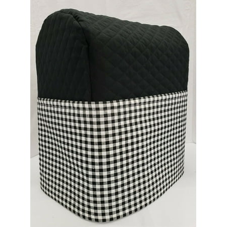 Black & White Checked Cover Compatible with Sunbeam Heritage Series 4.6qt Mixmaster (Black)
