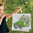 thumbnail image 2 of Easter Retro Truck Hand Towels 2 PCS, Eggs Feathers Floral Kitchen Towel Ultra Soft and Highly Absorbent,Decorative Fingertip Face Towel for Bathroom Hotel, 28.3"x14.4", 2 of 4