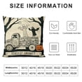 thumbnail image 5 of PHYHOO  Halloween Pillow Covers Black and White Ghost Pumpkins Decoration Outdoor Pillow Cases Black Throw Pillow Covers Decor for Sofa Bed Outdoor Car White, 5 of 5