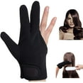 thumbnail image 1 of Guante resistente al calor para peluquería, guante de peluquería profesional resistente al calor guante bloqueador de calor alisador de pelo plancha plana varita rizadora negro LingWen 8390612143595, 1 of 1
