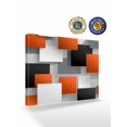 thumbnail image 2 of Orange Gray Black Wall Art for Living Room,Canvas Picture Wall Decor for Bathroom Bedroom,Modern Abstract Geometric Plaid Painting Artwork for Office Kitchen Hallway Dining Room Home Decor 16"x20", 2 of 8