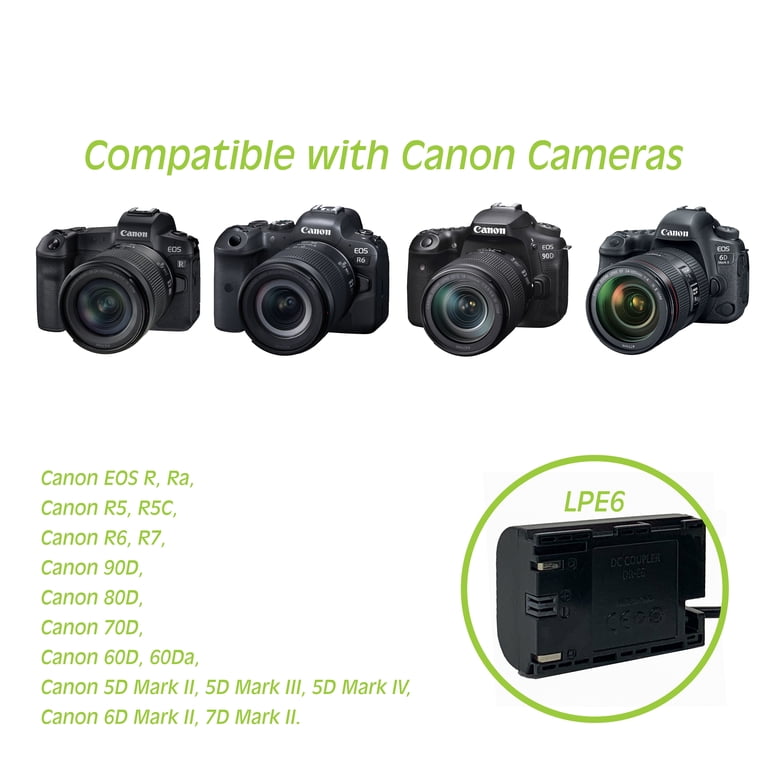 Camaisa PD Cavo di Alimentazione USB-C a LP-E17 Batteria Fittizia DR