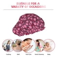 thumbnail image 6 of Kdxio Flowers With Green Leaves Print Shower Cap for Women,Elastic and Reusable,Double Waterproof Layers Bathing Hat, 6 of 6