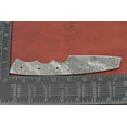 thumbnail image 2 of 7.5" long hand forged Damascus steel sheeps foot blank blade, 3.5" cutting edge, 2 of 6