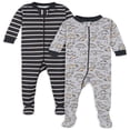 thumbnail image 1 of Pyjama en Coton à Pieds Ajusté pour Bébé Garçon et Tout-Petit Garçon, Lot de 2, 1 of 11