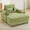 Green, variant on Chaise Lounge Chair with Cupholders & Charging, 51" Oversized Sleeper Accent Chair with Storage Ottoman, Phone Holder and Side Pockets for Living Room, Blue