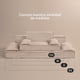thumbnail image 2 of Sofá Cama Ortopédica ESQUIMAL Champagne con Funda Lavable para Perros y Mascotas Grande, 2 of 6