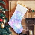 thumbnail image 5 of Mermaid Galaxy Print Christmas Stockings, Christmas Presonalized Large Stocking Sock, Set of 2 Xmas Party Winter Decor Candy Bag Family Holiday Gift, 17.7 Inch, 5 of 7