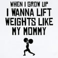 thumbnail image 2 of CafePress - Lift Weights Like My Mommy Body Suit - Baby Light Bodysuit, Size Newborn - 24 Months, 2 of 4