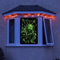 thumbnail image 3 of Halloween Fluorescent Window Banner 31.5 x 47.2 Inches Glow in Dark Window Cover with Skull Pumpkin Design Hanging Scary Decor for Home, 3 of 5