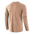 thumbnail image 3 of Camisas De Manga Larga De Algodón Henley Para Hombre, 3 of 3