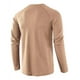 thumbnail image 3 of Camisas De Manga Larga De Algodón Henley Para Hombre, 3 of 3