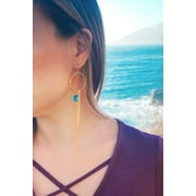 Luna Earrings, blue