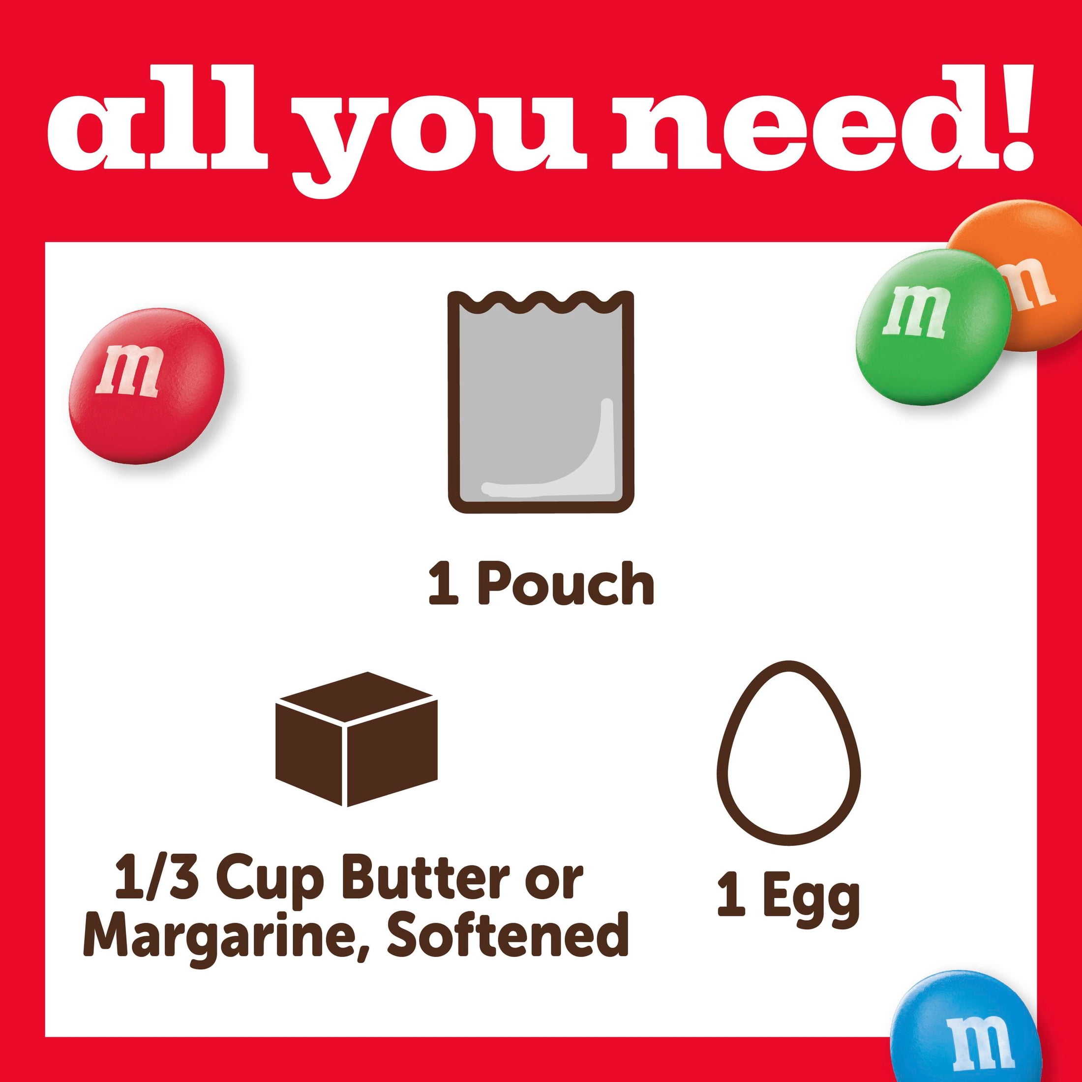 (12 pack) Betty Crocker Cookie Mix with Milk Chocolate M&M'S Chocolate Candies, 13.3 oz