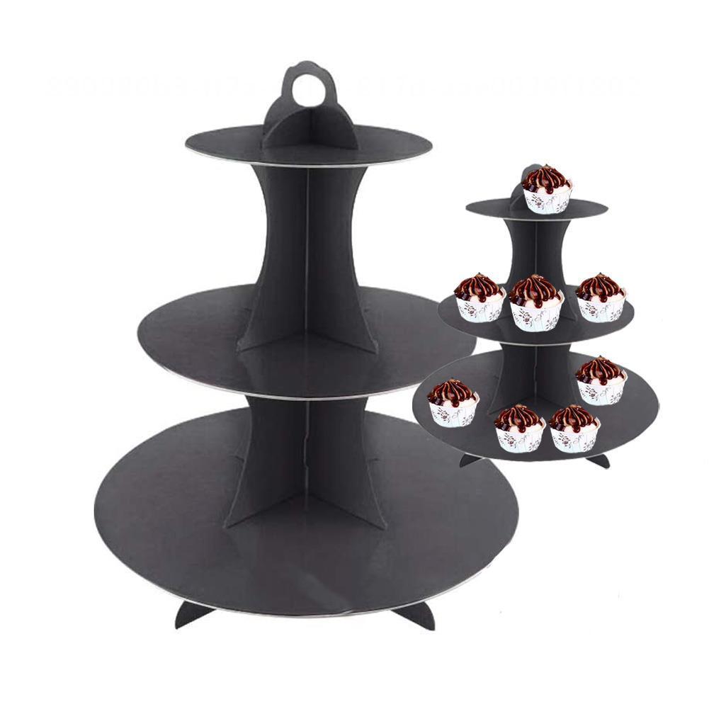 esafio Cupcake Dessert Holder Cupcake Holder Tower 3 Tier Cardboard