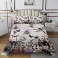 thumbnail image 1 of Erosebridal Ensembles de Couvre-Lits Papillon Volant Libellule Taille Jumeau, Courtepointe Florale Pissenlit de Printemps, Super Confortable 2 Pcs, 1 of 5