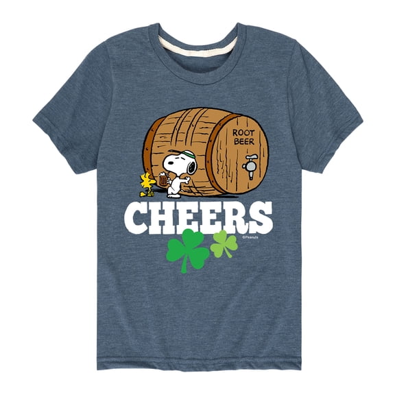 Peanuts - Cheers Root Beer - Toddler and Youth Short Sleeve Graphic T-Shirt