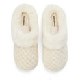 thumbnail image 5 of Dearfoams Womens Claire Cable Knit Chenille Clog House Slipper, 5 of 9