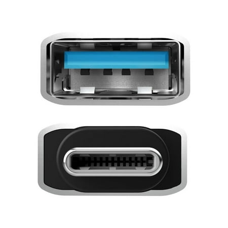 j5create - USB Type C-to-USB Type A Charge-and-Sync Adapter (2-Pack) - Black/Silver