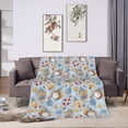 thumbnail image 7 of KLL Fleece Blanket Plush Throw Blanket Summer Time With Gnome ,Soft Fuzzy Cozy Flannel Blanket for Couch Sofa Bed.(40"x30" ), 7 of 7