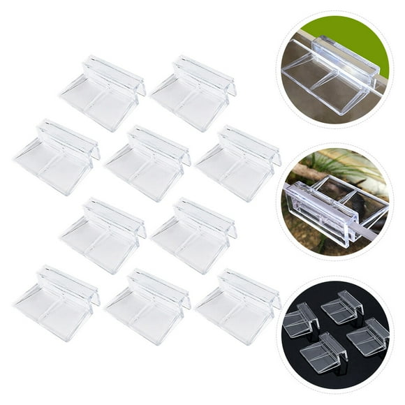 BALAHAPY 10Ud Soportes Para Acuario En Acrílico Duraderos Ideales Para Estantes Y Tapas