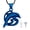 Blue, variant on Dolphin Cremation Pendant Small Urns For Ashes Keepsake Urn Necklace-Colorful