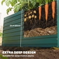 thumbnail image 4 of Outsunny Galvanized Raised Garden Bed, 5' x 3' x 2' Planter Box, Green, 4 of 10