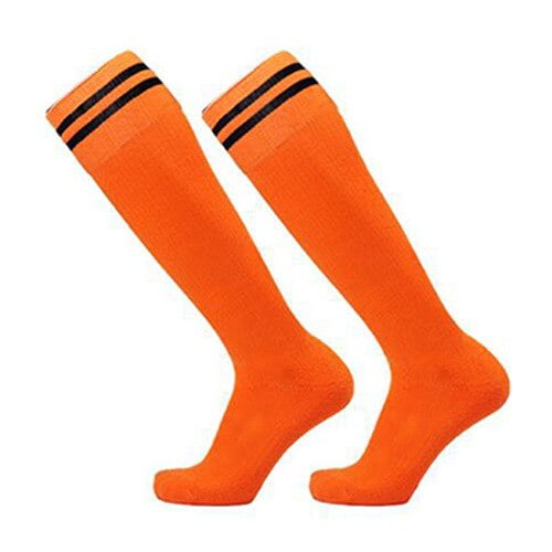 Calcetines deportivos de fútbol para niños y adultos, medias largas hasta la rodilla de algodón y LICRA, medias tobilleras de béisbol, gran oferta en unisex