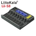 thumbnail image 4 of LiitoKala Lii-S8 8 Slots Battery Charger LCD Display 1865 9V Battery Charger, 4 of 5