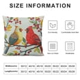 thumbnail image 6 of Nawypu  Love Birds Throw Pillow Covers Printed Red Yellow Animal Accent Pillow Cases Cute Decorative Tree Cushion Bed Couch Decor Pillowcases Beige Orange 2pc, 6 of 6