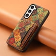 thumbnail image 6 of for Samsung Galaxy S23 Plus Luxury Premium PU Leather + TPU Case with 3 Card Slots, Kickstand Back Case Floral Pattern Skin-Friendly Shock-resistance Cover for Samsung Galaxy S23 Plus, Autumn, 6 of 6