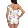 thumbnail image 5 of Honeii Hot Air Balloon for women's one-piece swimsuit featuring a chic one-shoulder design experience elegance and style in the water-XX-Large, 5 of 6