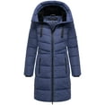 thumbnail image 4 of Marikoo Women's Warm Winter Coat with Hood - Quilted Thigh-Length Jacket - Natsukoo XVI, 4 of 9